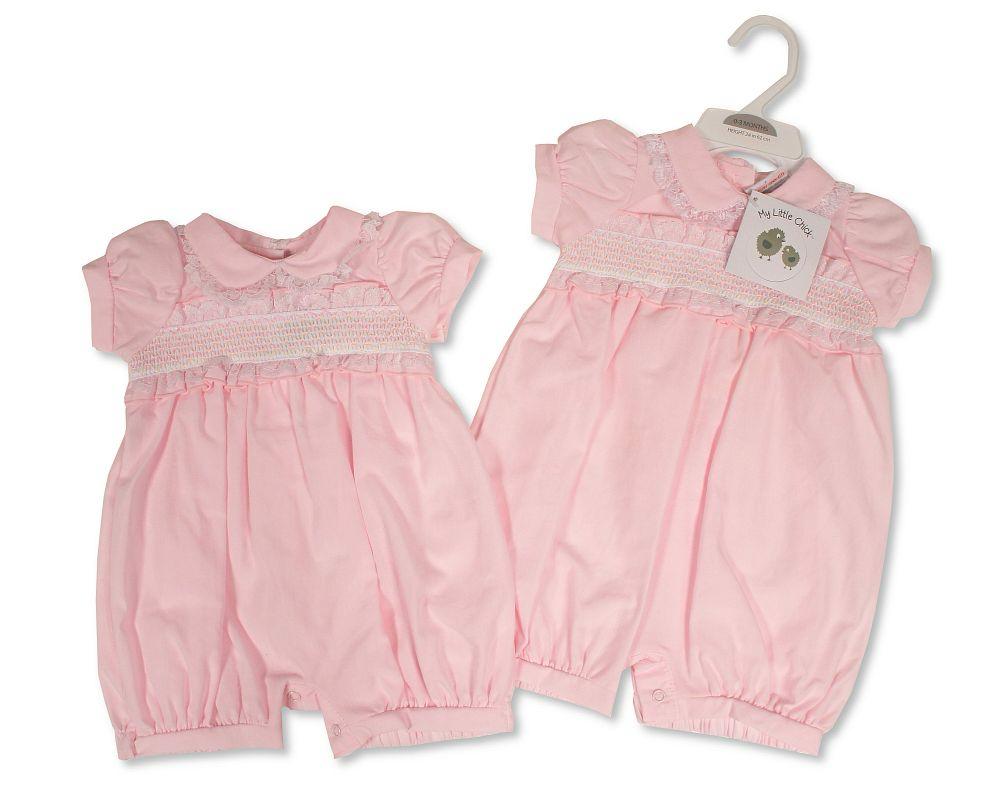 Pink Smock Romper