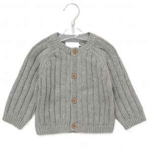 ‘Hello World’ grey cardigan