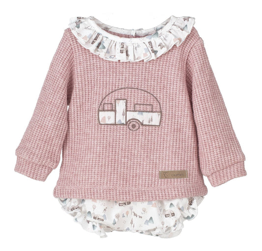 Olso baby girl bloomer set