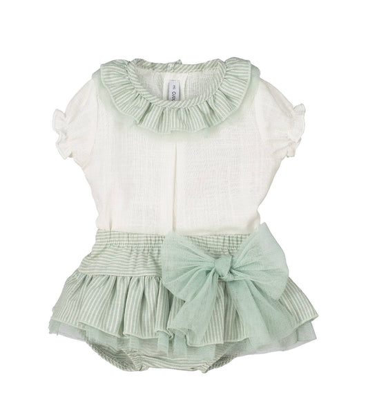 Baby Girl Set Bloomers Hinojo Excellentt