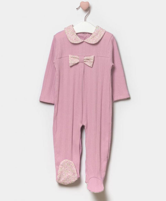 Bupper pink floral onesie