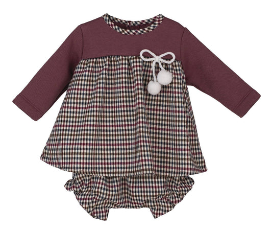 Gena baby girl dress with matching bloomers